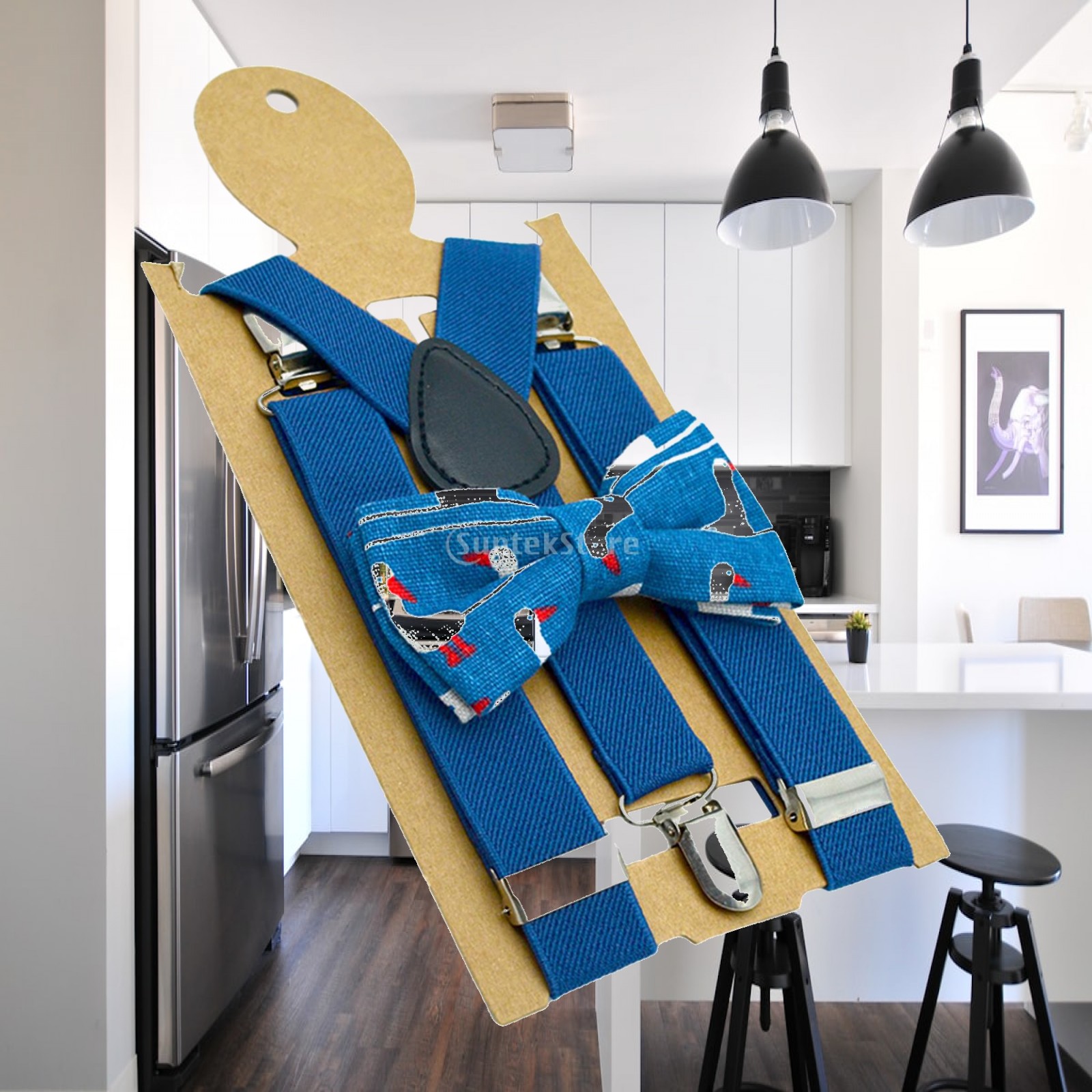 Kids Suspenders Bow Tie Set wi - Suspender Clip Formal ulasan dan harga