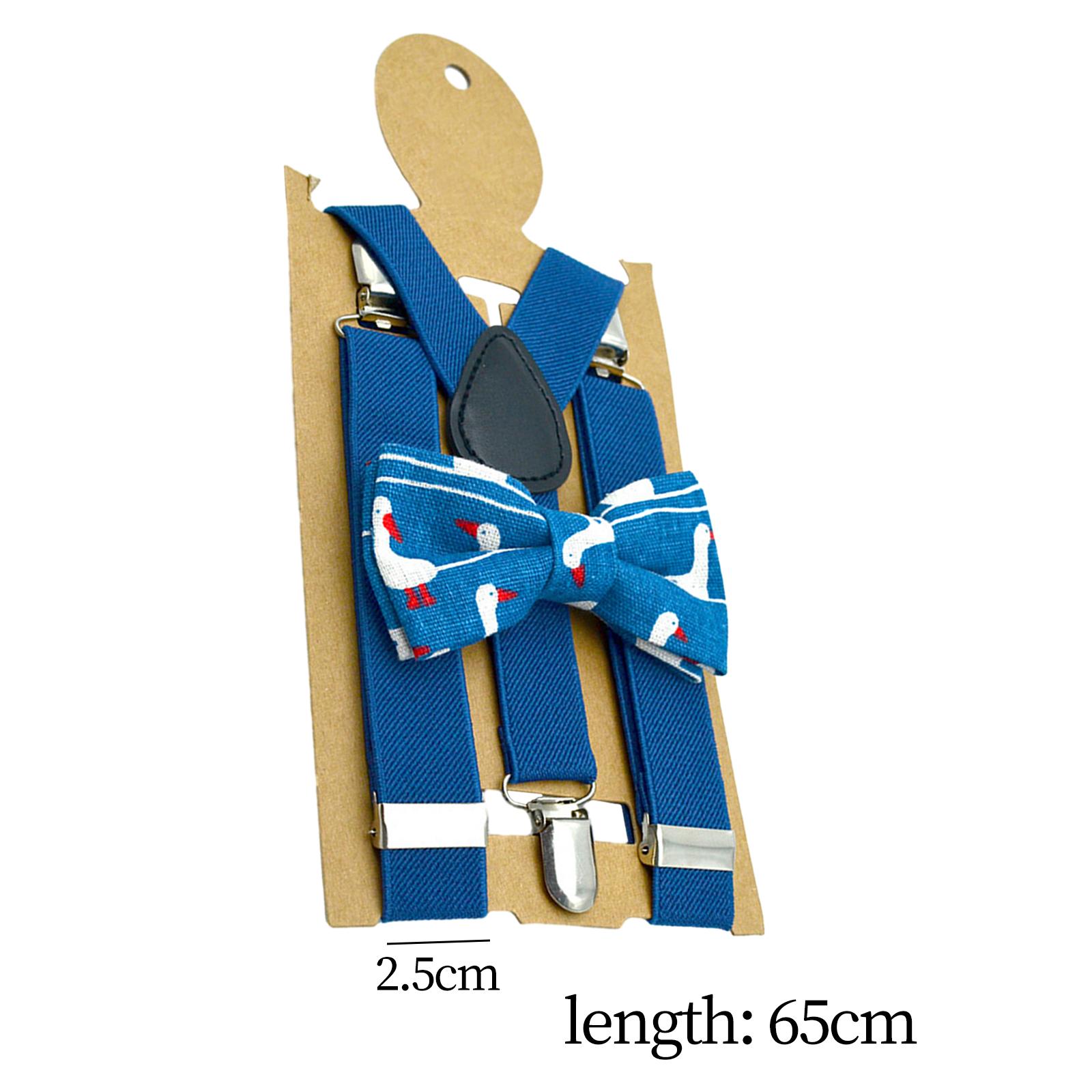 Kids Suspenders Bow Tie Set wi - Suspender Clip Formal ulasan dan harga