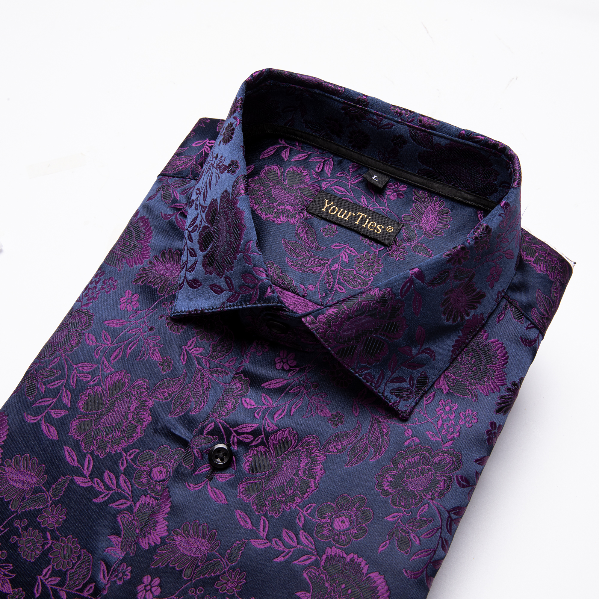 Men's Floral Dress Shirt with  - Mens Formal Look ulasan dan harga